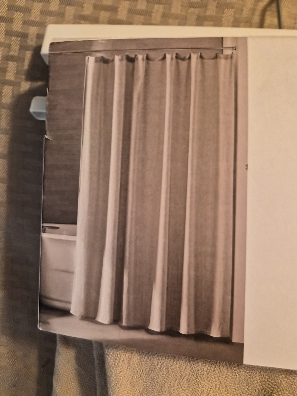 Calvin Klein Solid Taupe-Beige Shower Curtain